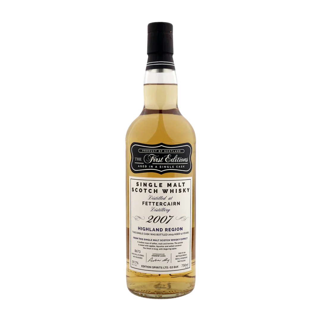 FETTERCAIRN FIRST EDITION 12 YEAR SINGLE MALT SCOTCH WHISKY