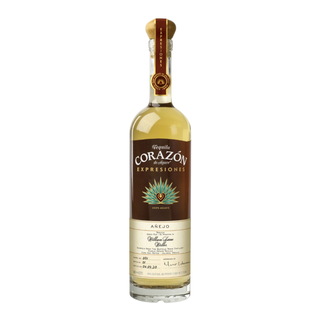 EXPRESIONES DEL CORAZON TEQUILA ANEJO WILLIAM LARUE WELLER FINISHED 750ML